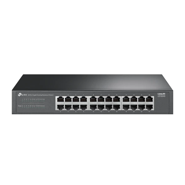 TP-LINK LS1024G 24PORT 10/100/1000 YÖNETİLEMEZ SWITCH ürün görseli 1