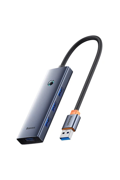 Baseus UltraJoy 4-Port HUB - Gri ürün görseli 1