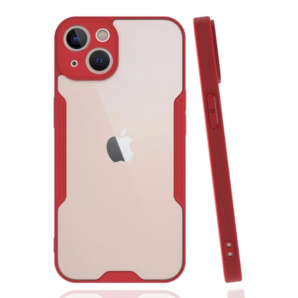 Apple İphone 14 Plus Kılıf Platin Silikon - Kırmızı ürün görseli 1