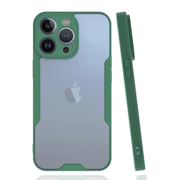 Apple İphone 14 Pro Kılıf Platin Silikon - Yeşil ürün görseli 1