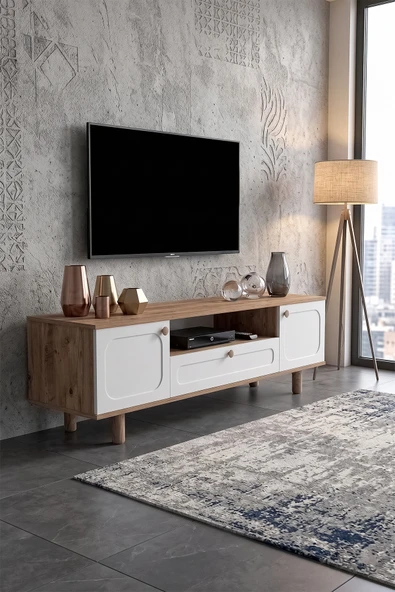Bohem 180 cm 3 Kapaklı TV Ünitesi - Geniş TV Sehpası - ürün görseli 1