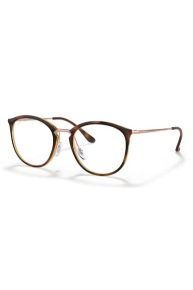 Ray-Ban Rb7140 5687 49-51 Ekt Uv420 Güneş +premium Mavi Işık Koruma Anti-refle Gözlük Çizgili Havana ürün görseli 1