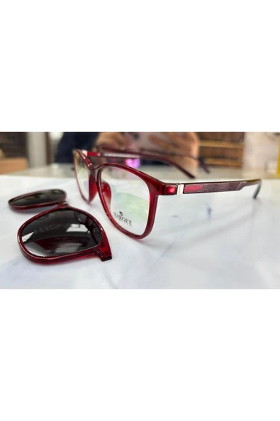 Vinaldi Plus Target Tk308 C0505 51ekt Medium Polarize Klipsli Mavi Işık Korumalı Ekran Gözlüğü Kırmızı ürün görseli 1