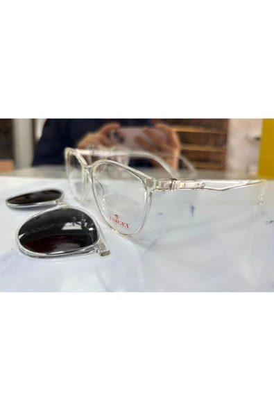 Vinaldi Plus Target Tk310 C0000 52Ekt Medium Kadın Polarize Klipsli Mavi Işık Filtreli Gözlük Şeffaf ürün görseli 1