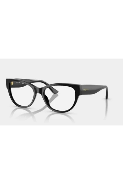 Vogue Vo5604 W44 53 Ekt (MEDİUM BEDEN) CAT EYE Uv420 Güneş Ve Premium Kadın Mavi Işık Korumalı Gözlük Siyah ürün görseli 1