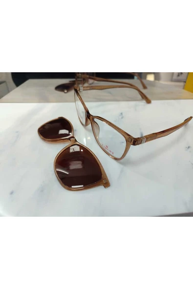 Vinaldi Plus Target Tk307 C1111 51ekt Medium Kadın Polarize Klipsli Mavi Işık Korumalı Ekran Gözlüğü ürün görseli 1