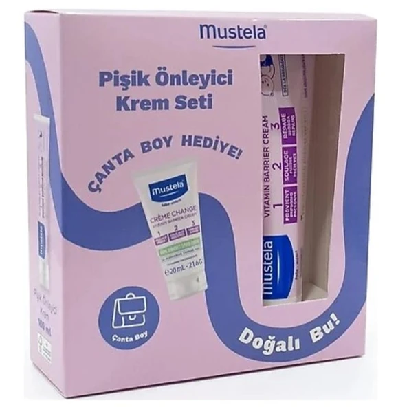 Mustela Vitamin Barrier 1-2-3 Pişik Önleyici Krem 100ml + 20ml Hediyeli ürün görseli 1