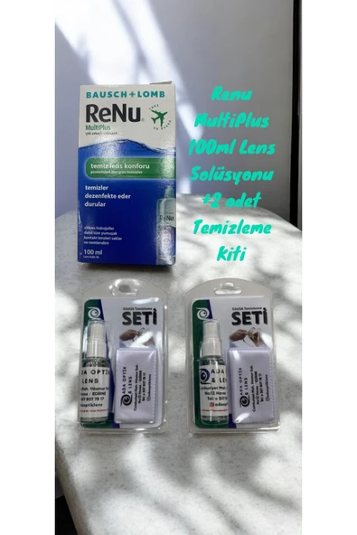 Summit Renu 100 ml Lens Solüsyonu 2 Adet Optik&güneş Gözlük Temizleme Antistatik Solusyon Sprey Set ürün görseli 1