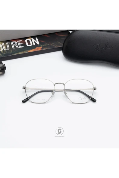 Ray-Ban Mor Optik Rx8777d 1002 Titanium 53-19-145 Premium Mavi Işık Koruma Sürücü (ANTİFAR) Etkili ürün görseli 1