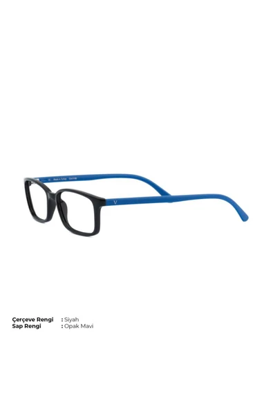 Vinaldi Vi 2036 C.0106 51ekt Unisex Mavi Işık Korumalı Ekran Gözlüğü(Siyah/Mavi Sap) ürün görseli 1