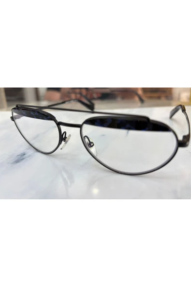Alain Mikli A04016 004/80 56ekt (LARGE BEDEN) Unisex Mavi Işık Korumalı Gözlük Siyah ürün görseli 1