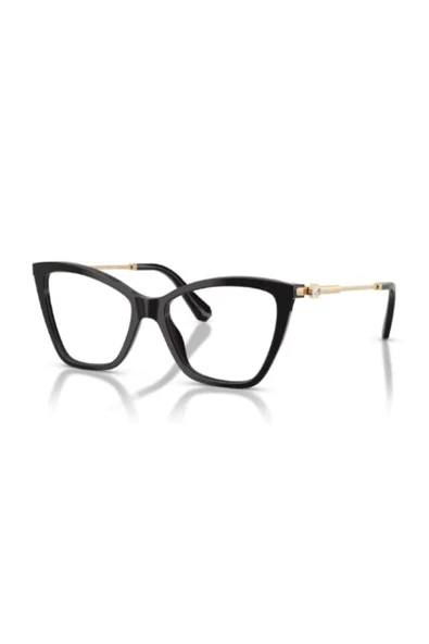 Swaroski Sk2051 1001 53 Ekt Cat Eye (LARGE BEDEN) Kadın Mavi Işık + Uv420 Korumalı Gözlük Siyah - Altın ürün görseli 1