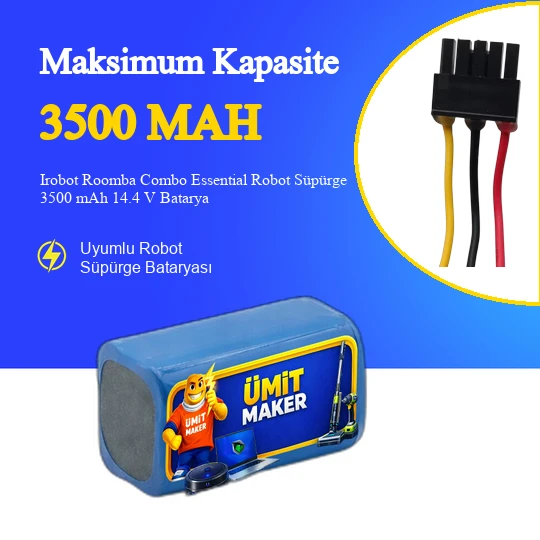 Irobot Roomba Combo Essential Robot Süpürge 3500 mAh 14.4V Batarya ürün görseli 1