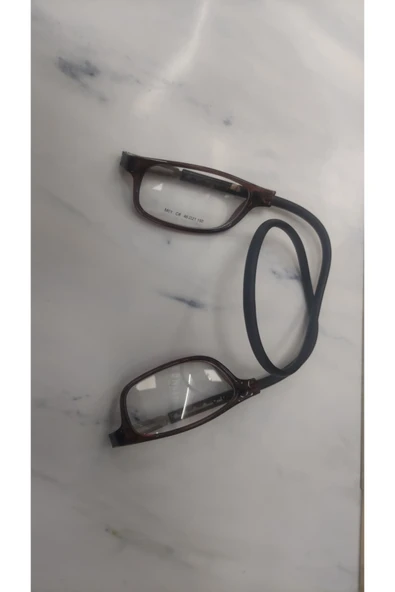 Vinaldi Vi633 (M03 C8) (MEDIUM BEDEN) Unisex Mıknatıslı Mavi Işik Korumalı Gözlüğü Şeffaf - Kahverengi ürün görseli 1