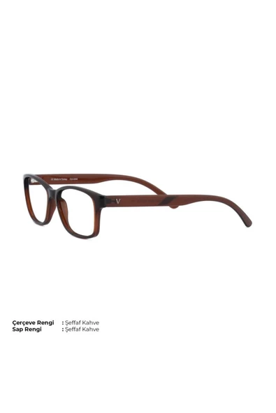 Vinaldi Vi 2008 C.4444 52ekt Unisex Mavi Işık Korumalı Ekran Gözlüğü(Şeffaf Kahverengi) ürün görseli 1