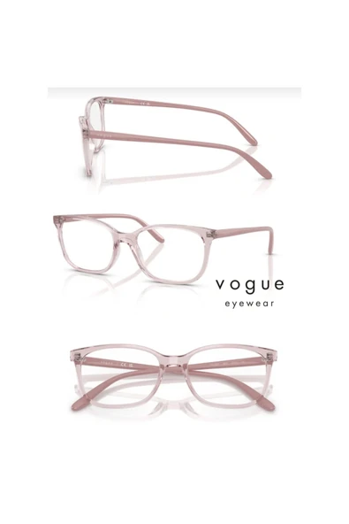 Vogue Vo5621 2942 53 (SMALL BEDEN) Premium Mavi Işık Koruma+Antifar Etkili Pembe - Şeffaf ürün görseli 1