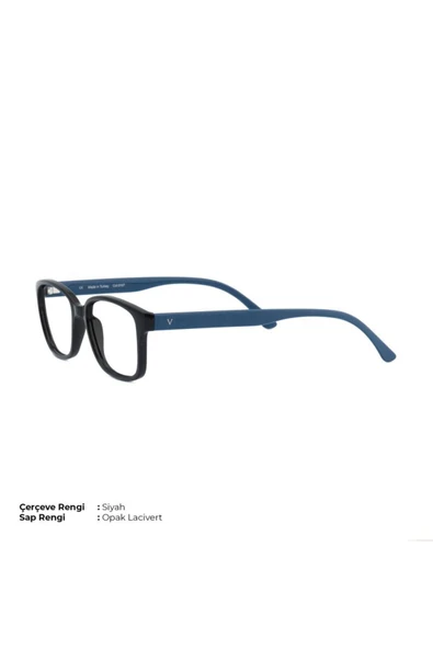 Vinaldi Vi 2020 C.0107 51ekt Unisex Mavi Işık Korumalı Ekran Gözlüğü (Siyah/Lacivert Sap) ürün görseli 1