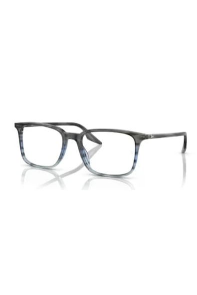Ray-Ban Rb5421 8254 53-55 Ekt Uv420 Mavi Işık Korumalı Gözlük Çizgili Gri - Mavi ürün görseli 1