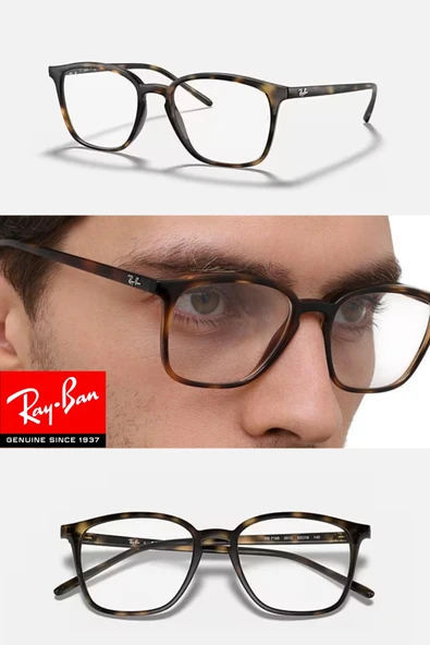 Ray-Ban Rb7185 2012 50-18-145 PREMİUM MAVİ IŞIK KORUMA + SÜRÜCÜ (ANTİFAR) ETKİLİ ürün görseli 1