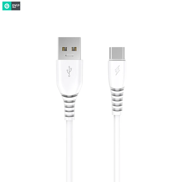 DVIP 100W UsbA to Type-C Data ve Hızlı Şarj Kablosu Beyaz Y100C100W ürün görseli 1