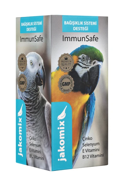 Jakomix ImmunSafe Bağışıklık Sistemi ve Genel Kondisyon Desteği-Papağan ve Kafes Kuşları için-30 ml ürün görseli 1