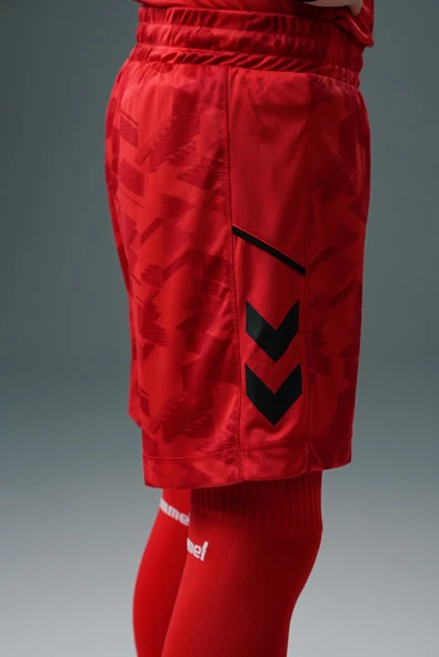 Hummel Line Kaleci Şort Kırmızı Çocuk - Resim 3