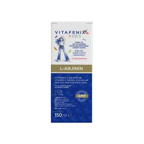Vitafenix Kids L-Arjinin ve Vitamin C Sıvı 150 ml ürün görseli 1