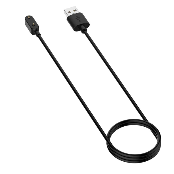 SChitec Huawei Honor Band 6 Uyumlu Manyetik Usb Şarj Kablosu 1 Metre Siyah ürün görseli 1