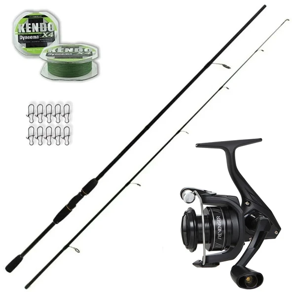 Okuma Revenger 4000 - Remixon Double Black 270cm Spin Olta Seti ürün görseli 1