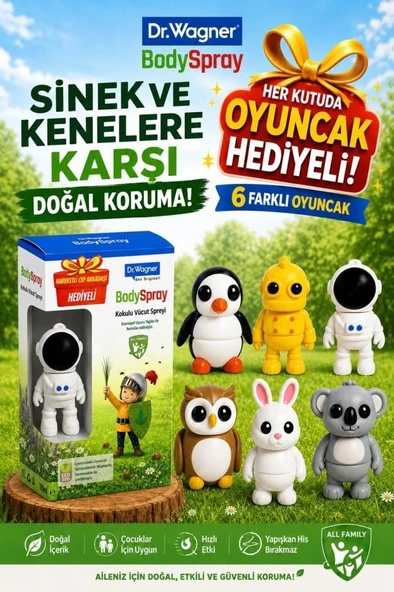 Dr. Wagner Bodyspray 100 ml Oyuncak Hediyeli ürün görseli 1