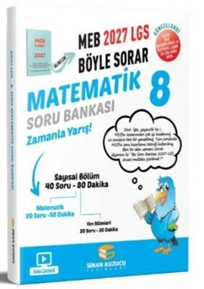2027 8. Sınıf Matematik Soru Bankası Sinan Kuzucu ürün görseli 1