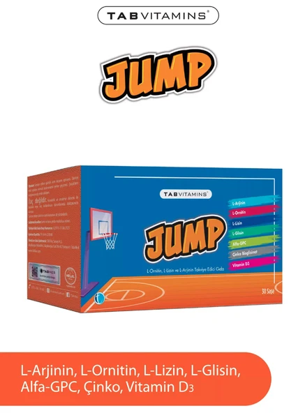 Tab Vitamins Jump Takviye Edici Gıda 30 Saşe ürün görseli 1