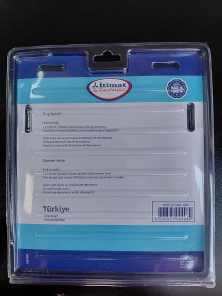 itimat duş hortumu spirali paslanmaz 150 cm - Resim 2