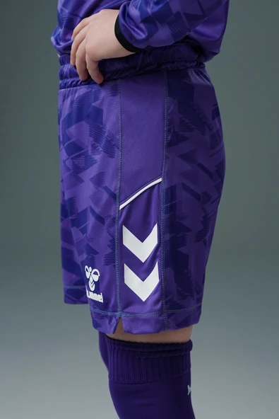 Hummel Line Kaleci Şort Mor Çocuk - Resim 2