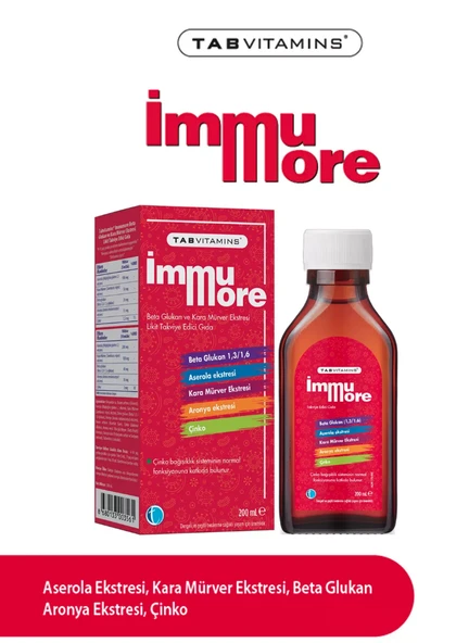 Tab Vitamins Immumore Likit 200 ml ürün görseli 1