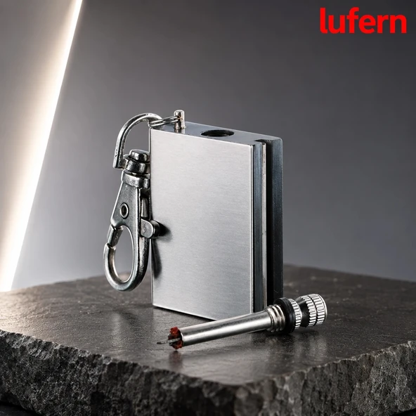 Özel Tasarım Metal Kibrit Anahtarlık Benzinli Zippo Çakmak Rüzgara Dayanıklı Dikkat Çekici ürün görseli 1