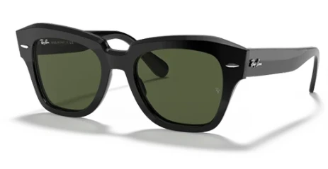 Ray-Ban State Street 2186 901/31 Black-Green Güneş Gözlüğü ürün görseli 1