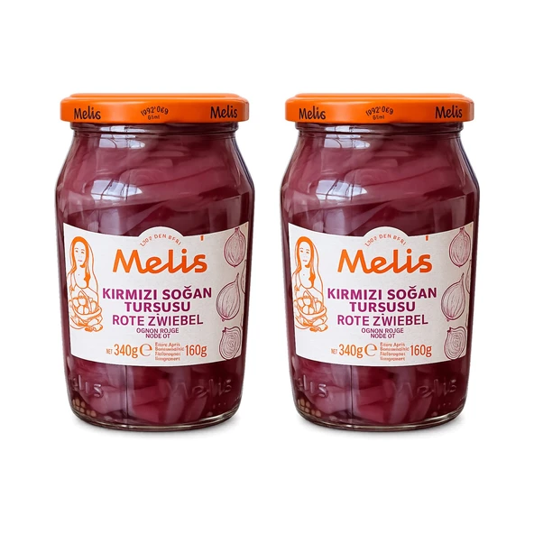 Melis Kırmızı Soğan Turşusu 340 gr 2 li ürün görseli 1