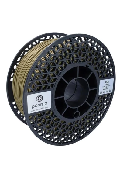 Porima PLA 1.75mm Altın RAL1036 Filament 1 Kg ürün görseli 1