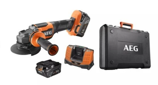 AEG BEWS 18-125BLPX2-502C Çift Akülü 5 Ah Taşlama Makinesi ürün görseli 1