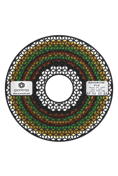 Porima Rainbow PLA Filament - Resim 2