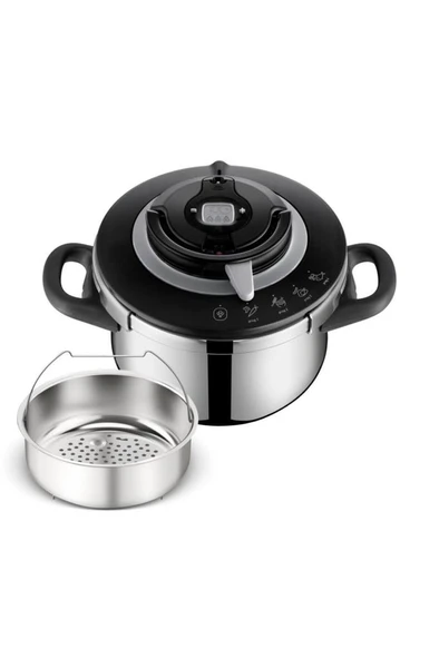 TEFAL 4,5 Litre Clipso+ Chef 4 Pişirme Programlı Düdüklü Tencere ürün görseli 1
