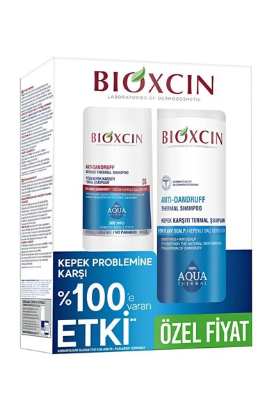 Bioxcin Aqua Thermal Kepek Karşıtı Şampuan 300 Ml + 200 Ml Kofreli ürün görseli 1