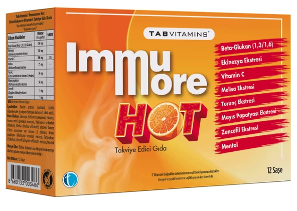 Tabvitamins Immumore Hot 12 Saşe ürün görseli 1
