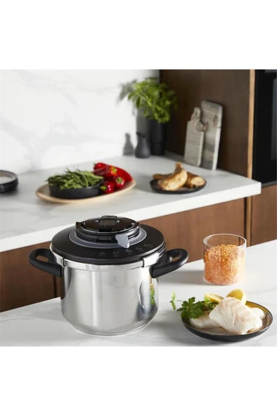 TEFAL 4,5 Litre Clipso+ Chef 4 Pişirme Programlı Düdüklü Tencere - Resim 5