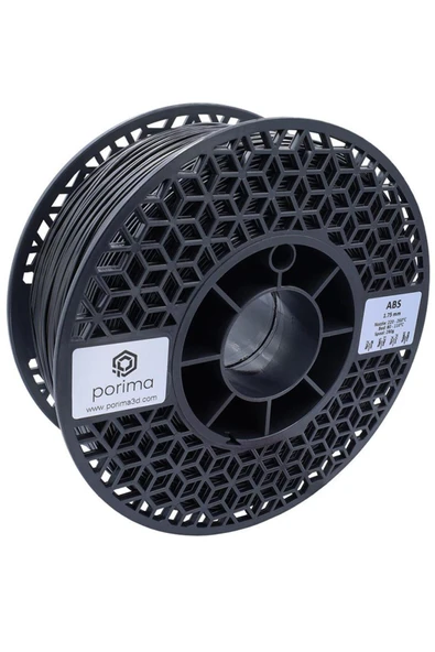 Porima ABS 1.75mm Siyah RAL9005 Filament 1 Kg ürün görseli 1