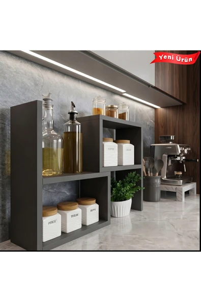 Platinreyon Ayarlanabilir Tezgah Üstü Raf Mutfak Organizer /Çok Amaçlı Düzenleyici/Yer Tasarrufu Sağlayan Raf ürün görseli 1