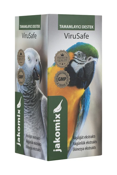 Jakomix Virusafe Bitkisel Bağışıklık ve Genel Direnç Desteği Papağan ve Kafes Kuşları için 30 ml ürün görseli 1