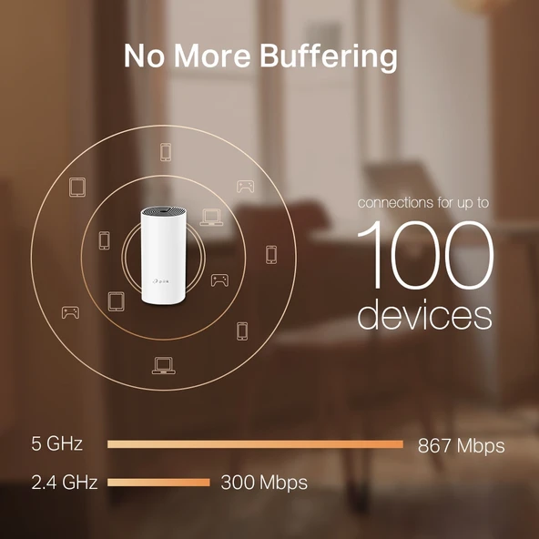 TP-Link Deco E4 1200 Mbps 2'li Router - Resim 3
