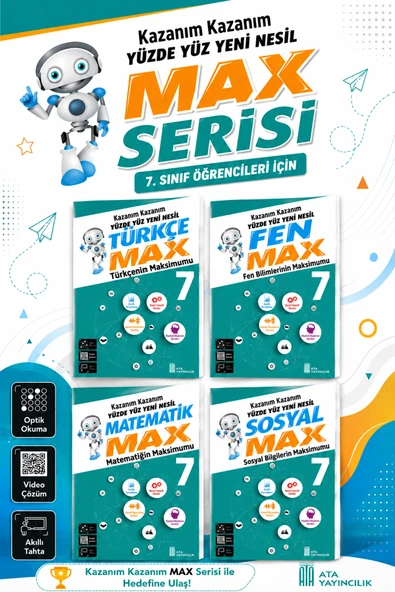 7.Sınıf Yeni Nesil Max Seti (4 Kitap) - Eski Basım ürün görseli 1